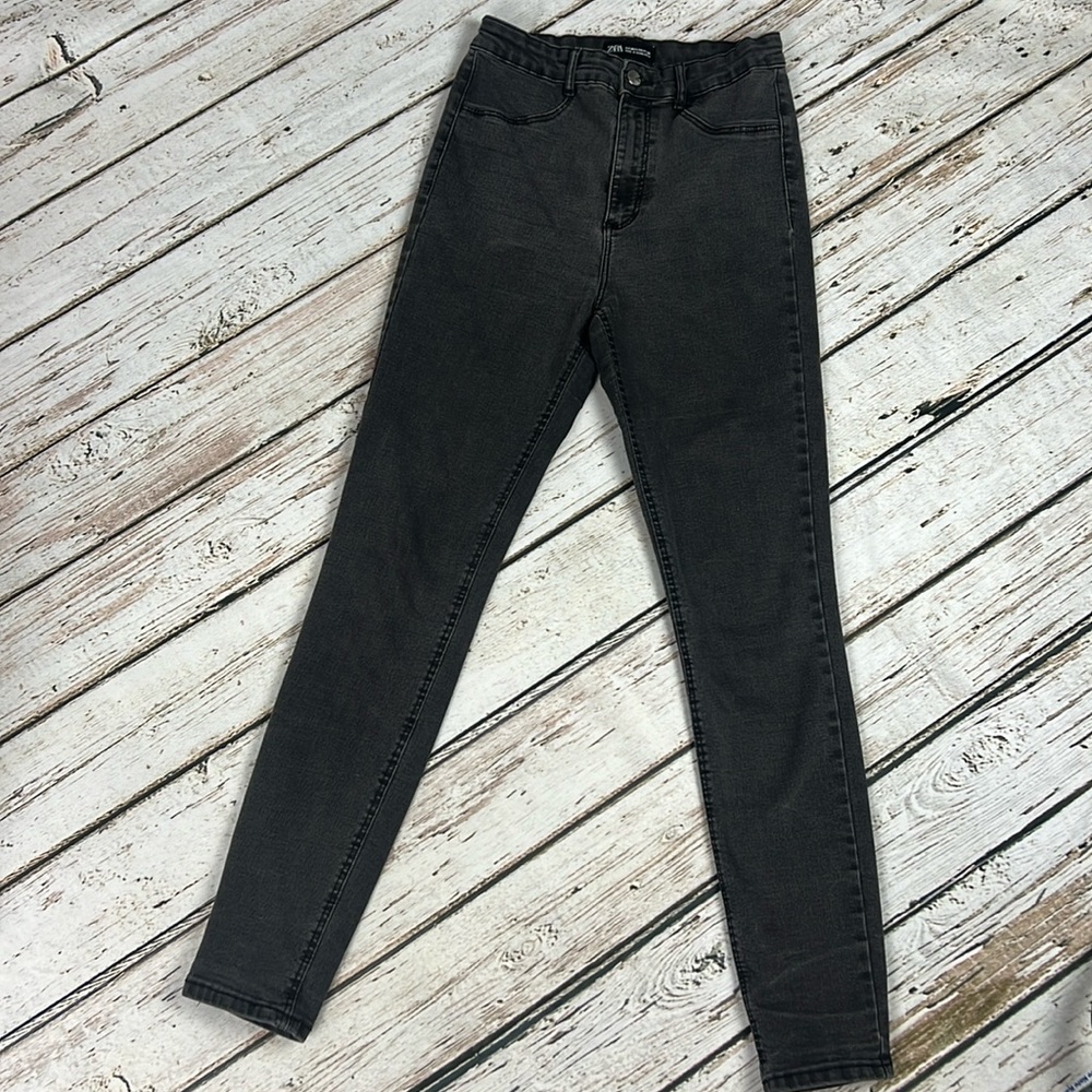 Zara Dark Grey Skinny Jeans